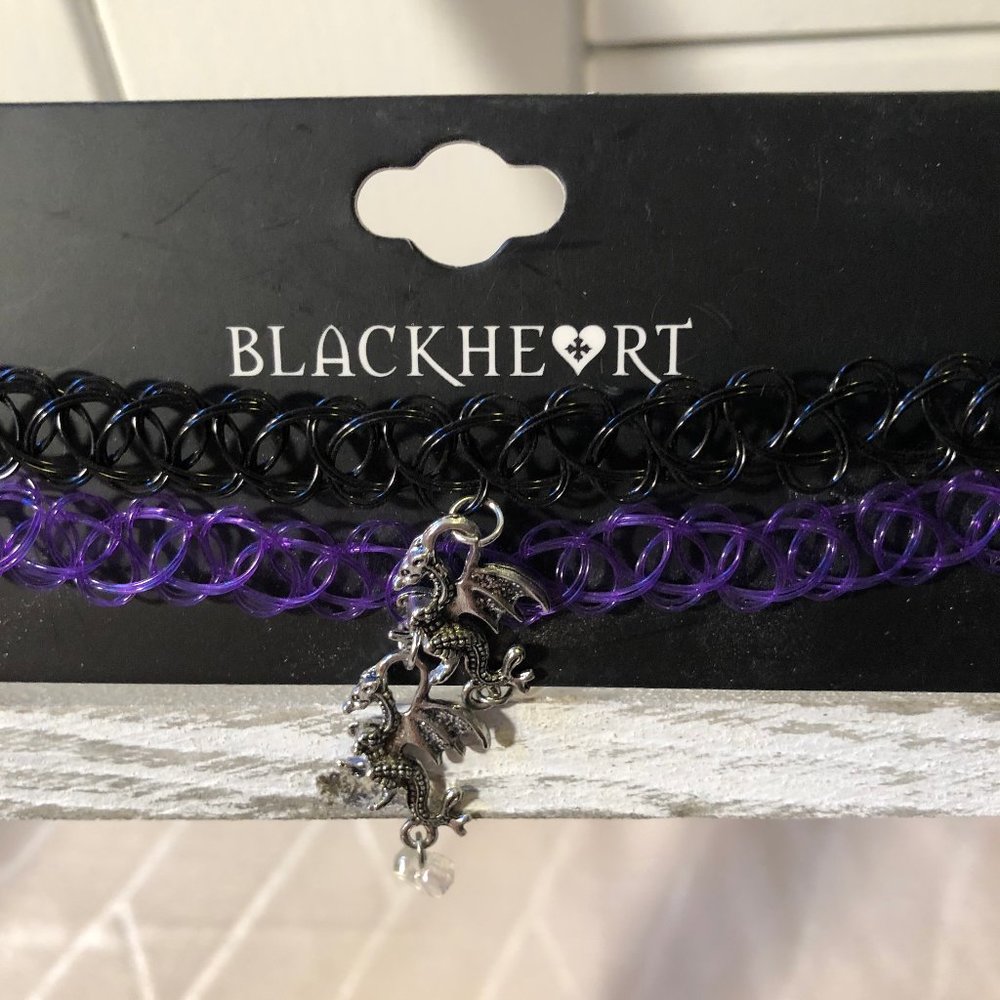🏄3 for $15🏄 BRAND NEW Dragon Charm Choker Set - Picture 4 of 8